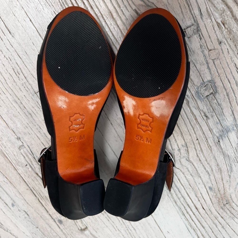 RE-MIX Classic Vintage Footwear Tribeca Black Heels shoes size 5.5 - Picture 13 of 13